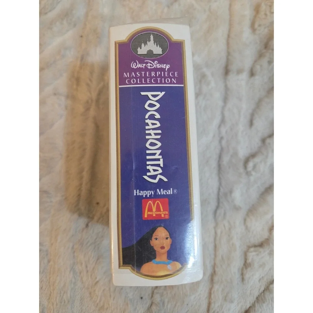 Vintage 1995 Disney Pocahontas McDonald's Happy Meal Toy VHS Case Figure Meeko